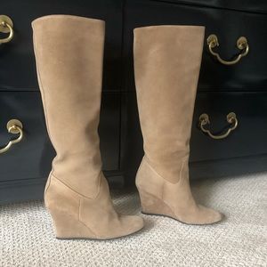 Lanvin Suede Tan Boots - Authentic